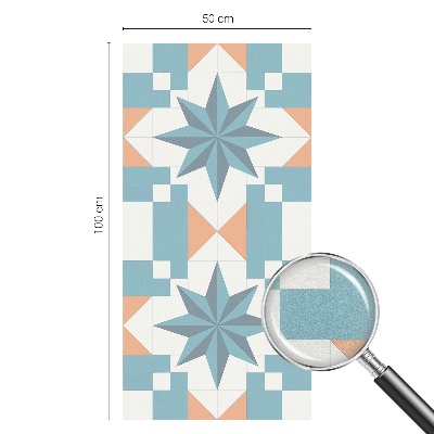 Sichtschutzfolie Fenster Buntglasoptik Blaue Sterne