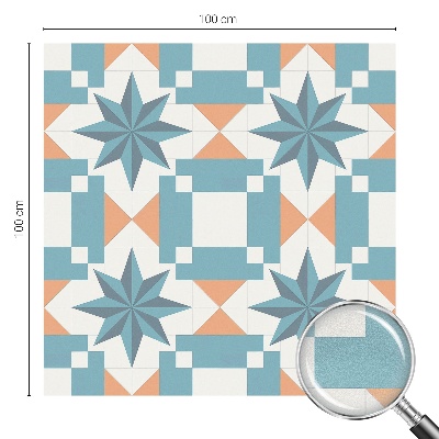 Sichtschutzfolie Fenster Buntglasoptik Blaue Sterne