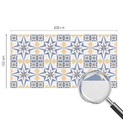 Sichtschutz Klebefolie Buntglasoptik Sternmuster