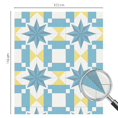 Fensterfolie Sichtschutz Blaue Sterne