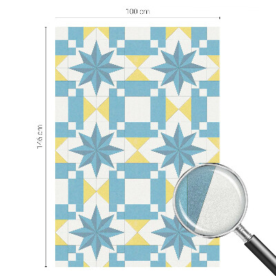 Fensterfolie Sichtschutz Blaue Sterne