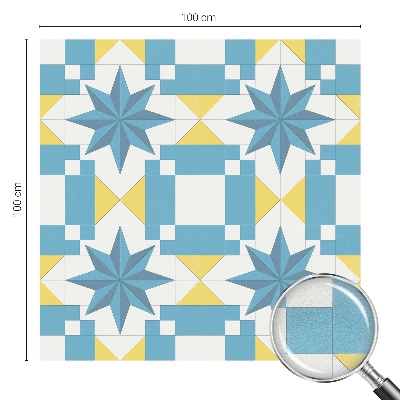 Fensterfolie Sichtschutz Blaue Sterne