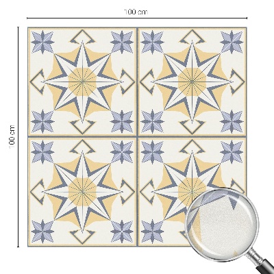 Sichtschutzfolie Fenster Buntglasoptik Geometrische Sterne