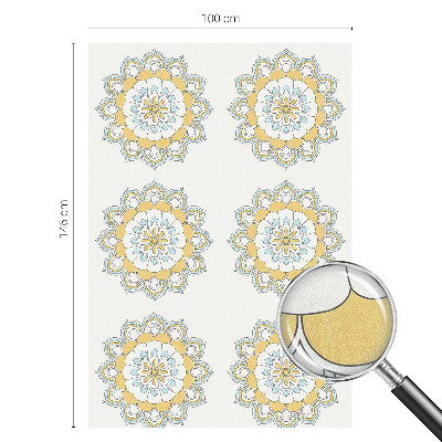 Klebefolie Fenster Sichtschutz Bunte Mandalas