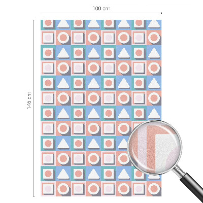 Sichtschutz Klebefolie Buntglasoptik Geometrische Muster