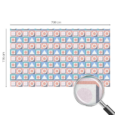 Sichtschutz Klebefolie Buntglasoptik Geometrische Muster