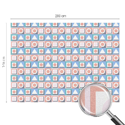 Sichtschutz Klebefolie Buntglasoptik Geometrische Muster