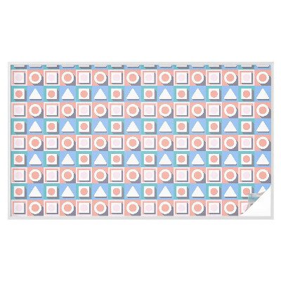 Sichtschutz Klebefolie Buntglasoptik Geometrische Muster