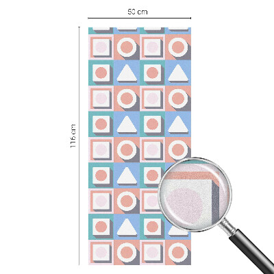 Sichtschutz Klebefolie Buntglasoptik Geometrische Muster