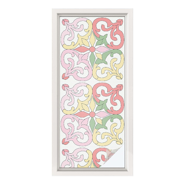 Fensterfolie Sichtschutz Blumenschmuck