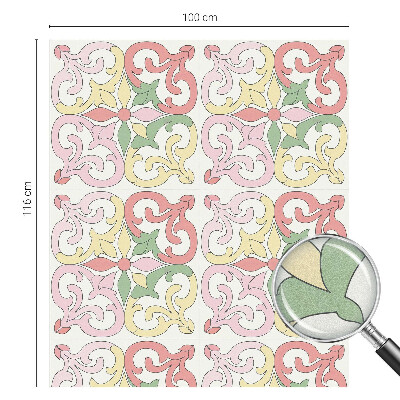 Fensterfolie Sichtschutz Blumenschmuck