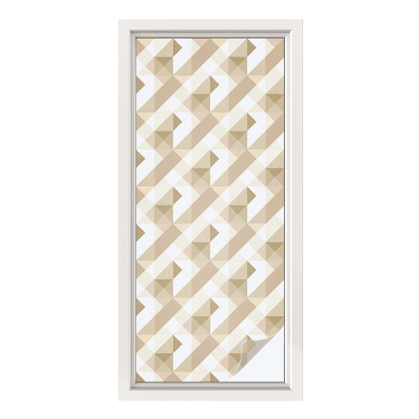 Folie für Fenster blickdicht Dreiecksmuster