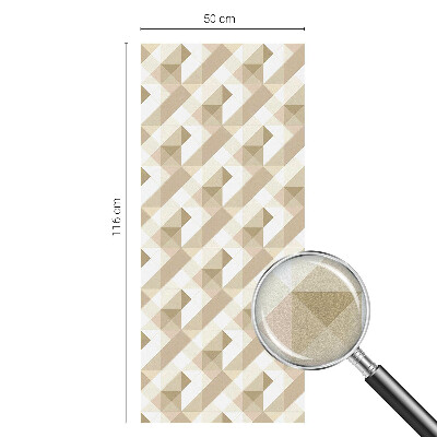 Folie für Fenster blickdicht Dreiecksmuster