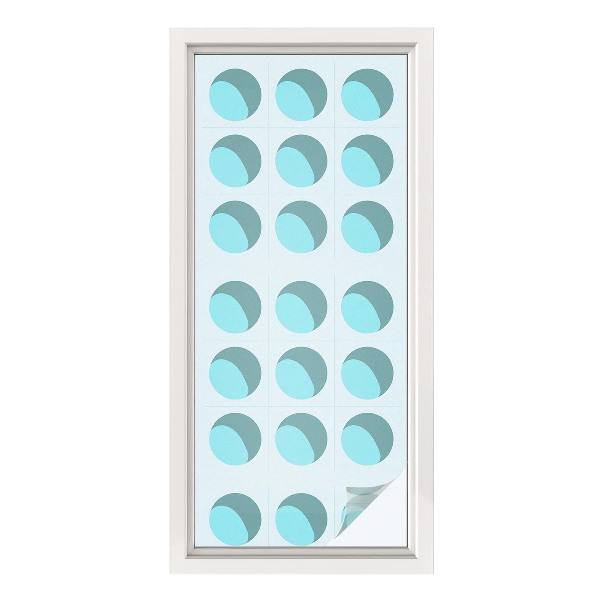 Sichtschutzfolie Fenster Buntglasoptik Moderne Räder