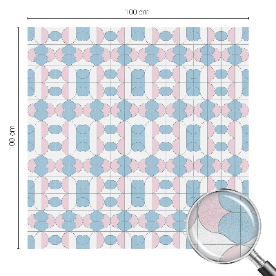 Folie für Fenster blickdicht Pastellmuster