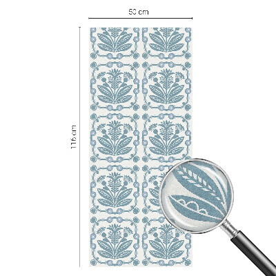 Sichtschutz Klebefolie Buntglasoptik Blumenmuster