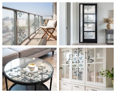 Folie für Fenster blickdicht Klassischer Schmuck