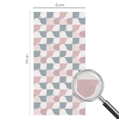Fensterfolie Sichtschutz Pastellmuster