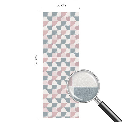 Fensterfolie Sichtschutz Pastellmuster