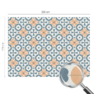 Sichtschutzfolie Fenster Buntglasoptik Mosaikblumen