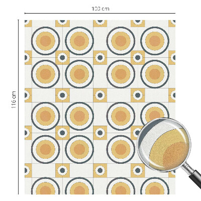 Fensterfolie Sichtschutz Retro-Kreise