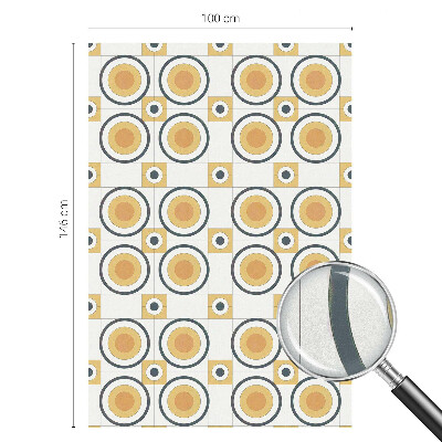 Fensterfolie Sichtschutz Retro-Kreise