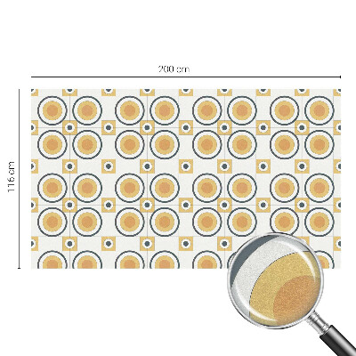 Fensterfolie Sichtschutz Retro-Kreise