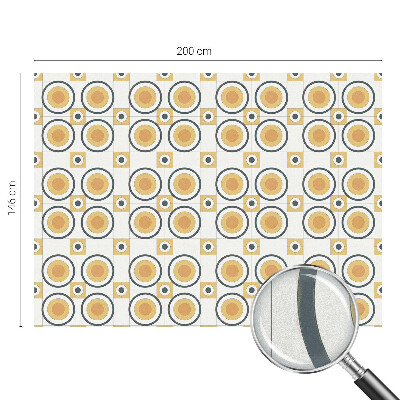 Fensterfolie Sichtschutz Retro-Kreise