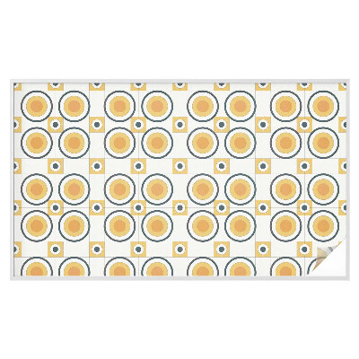 Fensterfolie Sichtschutz Retro-Kreise