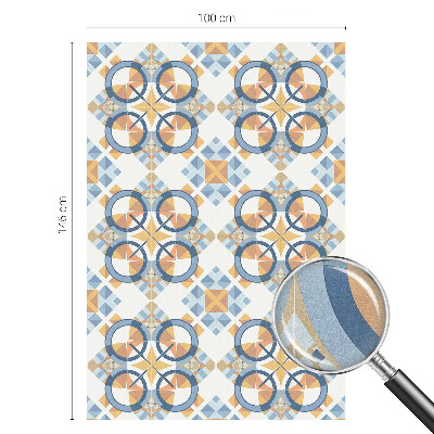 Sichtschutzfolie Fenster Buntglasoptik Geometrisches Muster