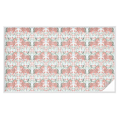 Fensterfolie Sichtschutz Bunte Pferde