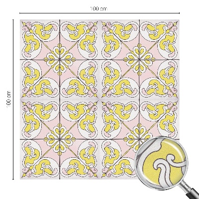 Sichtschutz Klebefolie Buntglasoptik Abstrakte Blumen