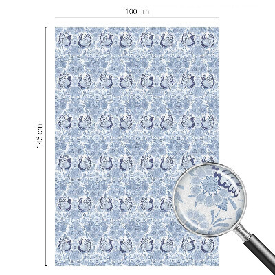 Klebefolie Fenster Sichtschutz Blumenvogel