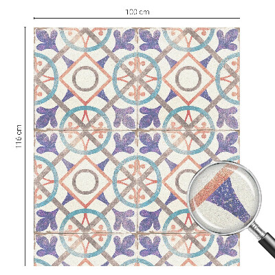 Sichtschutz Klebefolie Buntglasoptik Farbenfrohe Mosaike