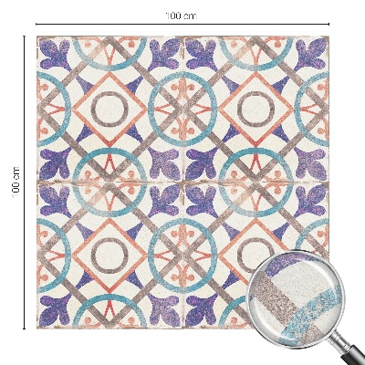 Sichtschutz Klebefolie Buntglasoptik Farbenfrohe Mosaike