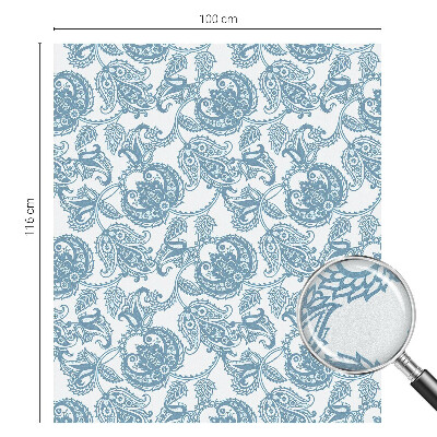 Klebefolie Fenster Sichtschutz Blaue Ornamente