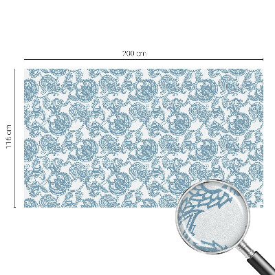 Klebefolie Fenster Sichtschutz Blaue Ornamente