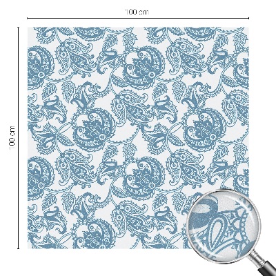 Klebefolie Fenster Sichtschutz Blaue Ornamente