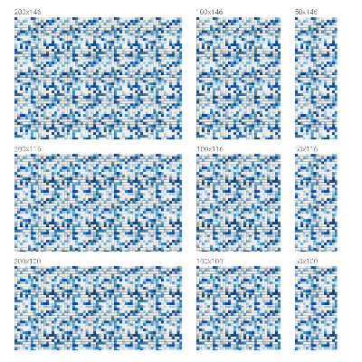 Fensterfolie Sichtschutz Kachelspiel