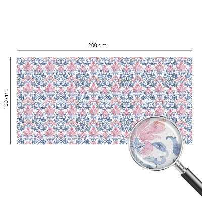 Sichtschutzfolie Fenster Buntglasoptik Blumensymmetrie