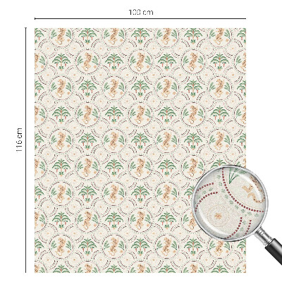 Fensterfolie Sichtschutz Palmenleopard