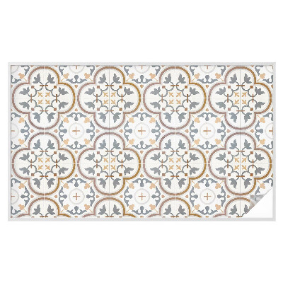 Sichtschutzfolie Fenster Buntglasoptik Fliesenornamente