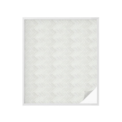 Sichtschutz Klebefolie Buntglasoptik Graues Fischgrätmuster