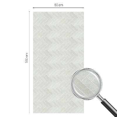 Sichtschutz Klebefolie Buntglasoptik Graues Fischgrätmuster