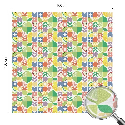 Klebefolie Fenster Sichtschutz Bunte Früchte