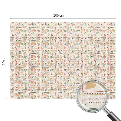 Klebefolie Fenster Sichtschutz Folkloristische Muster