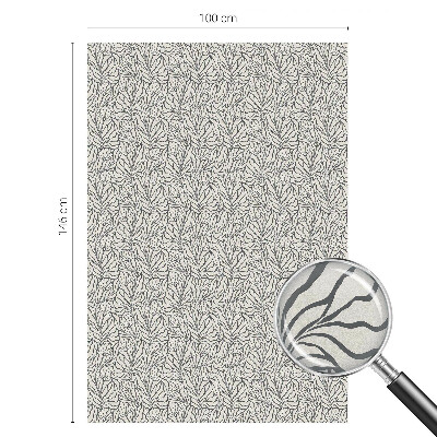 Sichtschutzfolie Fenster Buntglasoptik Blätter Blüten