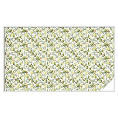 Sichtschutz Klebefolie Buntglasoptik Avocadoblätter