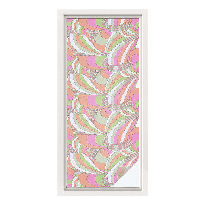 Fensterfolie Sichtschutz Buntes Zickzackmuster