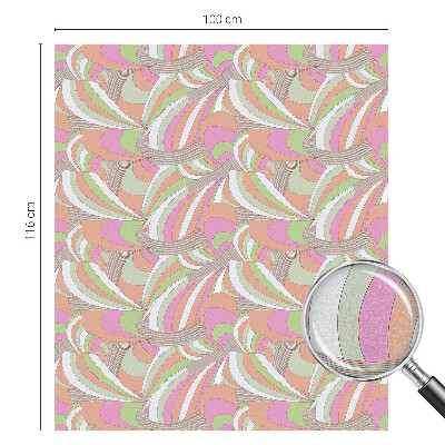 Fensterfolie Sichtschutz Buntes Zickzackmuster